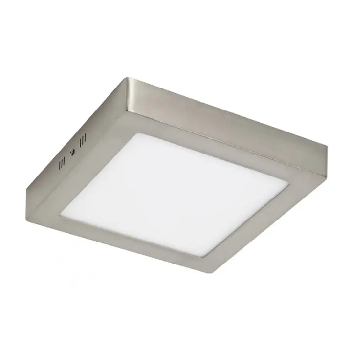 IluminaShop - Plafon LED Cuadrado de Techo Niquel 25W 2500LM IP44 CCT - 1