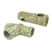Túnel Interactivo Para Mascotas De Paja Ligero Y Cómodo Juguetes Para Conejos Canarios Chinchillas Gerbils Ratas Entrenamiento Divertido Para Perros Gatos - details 0