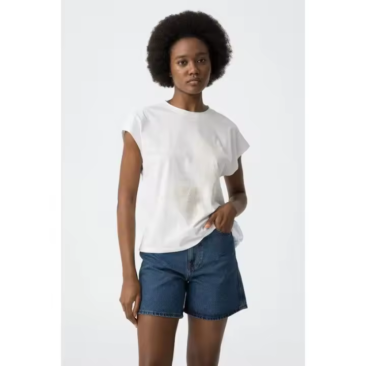 Marcas Mujer Ropa Tiffosi Tiffosi mujer Camisetas y tops  Camiseta -Tiffosi- Madrid_18 blanca brillante - 1
