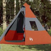 vidaXL Tienda de Campaña Tipi para 7 Personas Impermeable Toldo Carpa Color Azul,  Gris y naranja,  Verde y mas - details 1