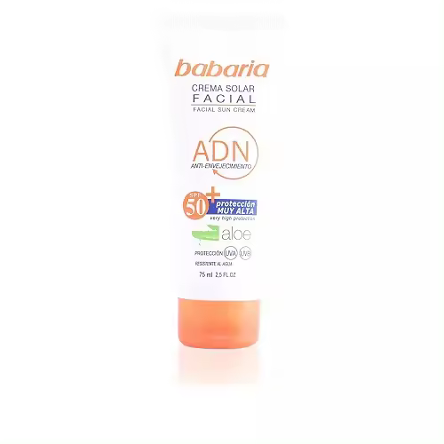Babaria Solar Adn Crema Solar Facial Aloe Vera Spf50  75 Ml - 1
