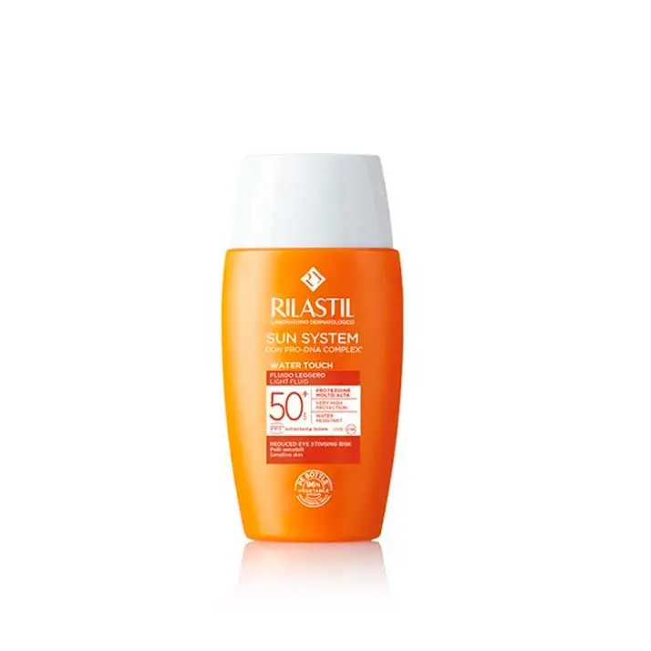 Protector Solar Facial Rilastil Sun System 50+ Water Touch 50Ml - Protección UVB-UVA - Base Acuosa - Acabado Dry Touch - Textura Ultraligera - 1