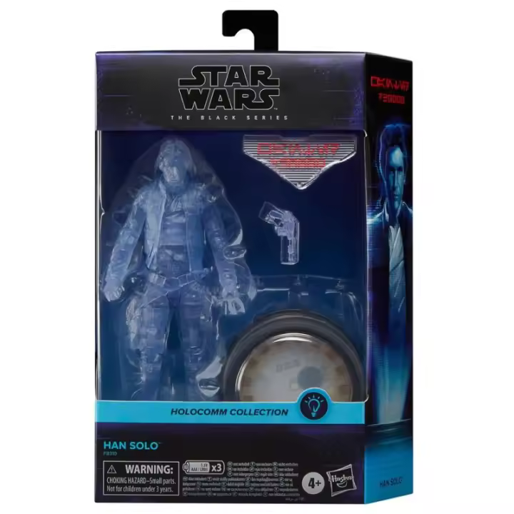 Figura hasbro star wars the black series holocomm collection han solo - 1