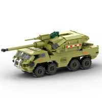 Bloques De Construcción DIY Para Niños Modelo De Artillería Self-Propelled M2 SAWT WW2 Soldado Militar Del Ejército Del Mundo War 2 - details 0