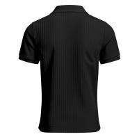 Polo de manga corta con solapa elástica de seda helada de secado rápido para hombre de verano americano - details 10