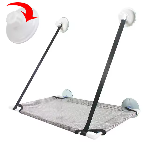 Cama De Gato Colgante Para Ventana Hamaca Solar Asiento Doble De Túnel Con Adhesivo En La Pared Sofá Para Gatos Juguete Adecuado Para Gatos Y Gatitos Tela Oxford Transpirable Capacidad De Peso 25 Kg - 1