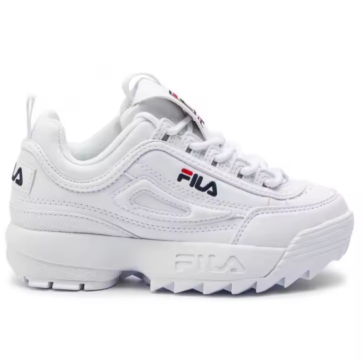 Fila Disruptor Kids Blanco Plataforma Revolucionaria - 1