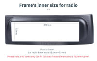 Kit De Instalación De Estéreo Para RENAULT Megane I 1996-2002 Y Scenic 2003 Fascia 1 Din En ABS Negro Panel De Montaje Para Radio CD GPS DVD - details 6