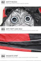 Cubierta Impermeable Para Motocicleta Accesorios Moto Protección Contra La Lluvia Y Polvo En 8 Colores M-4XL Funda Para Scooter Y Bicicleta - details 2