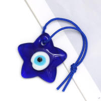 Lucky Eye Glass Drop Aceite Turco Mal De Ojo Colgante De Corazón De Mano De Fatima Para Puerta De Cuerda Tejida Joyería Para Hombres Y Mujeres Llavero De Moda - details 35