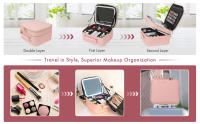 Bolsa De Maquillaje Para Viaje Behaesty Con Espejo LED Doble Capa Espejo De Vestíbulo Desmontable Tri-luz Dimmer Divisores Ajustables - details 3