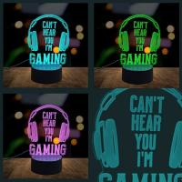 Lámpara De Noche Creativa 3D Auriculares Juego Colección De Jugadores Luz De Mesa 7 Colores O Cálida Decorativa Atmosfera - details 3