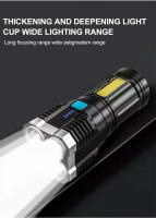 Linterna De Mano Recargable Multifuncional Para Camping Con 4 LED Y Luz Lateral COB Fuente De Luz Principal Lámpara De Noche - details 3