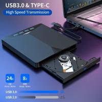Leer Y Grabar DVD CD Externo USB 3.0 Tipo-C 7-en-1 Para PC Portátil Y Escritorio IMacs Burner Reader Player Optical Drive - details 4