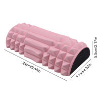 Rodillo De Yoga EVA Espuma Medio Redondo Para Ejercicios De Pilates Masajeador De Cilindro Para Entrenamientos En Casa Diámetro 5.5cm Longitud 24cm - details 12