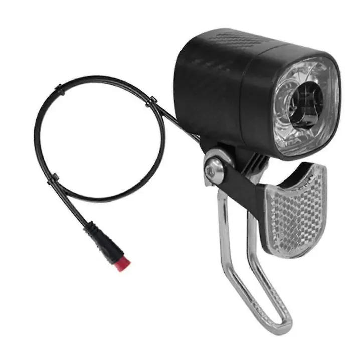 QD470 e-bike LED faro 6V 12V 24V 36V 48V 60V Bicicleta Luz impermeable faro delantero conector impermeable - 1