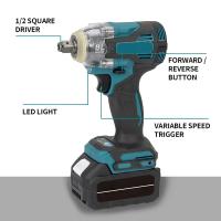[Puedes abrir neumáticos de camión] Tool DTW700 1800N.m Llave de impacto eléctrica de alto par de 1/2 pulgada Compatible con batería Makita - details 2