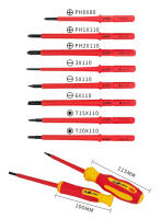 Juego De Destornilladores Interchangeables VDE Aislados Con Estuche Magnético 500V Para Electricistas Uso Doméstico Y Profesional 10 Piezas - details 9