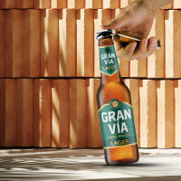 12 Botellas de Cervezas Gran Vía Estilo Lager 100% Malta - details 0