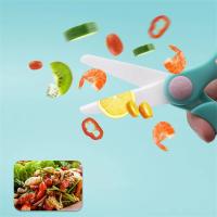Tijeras De Cocina Skeyo Para Bebés Cerámicas Seguras Para Comidas Suplementarias Cortador De Verduras Y Carne Uso Doméstico Y Cocina - details 2