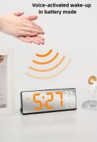 Reloj De Mesa Con Control De Voz Temperatura Dual Modo Nocturno 12/24H LED Reloj De Alarma Digital Para Despertar - details 13
