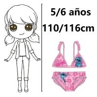 bikini stitch,traje de baño stitch,bikini de niña,ropa de baño,3/4,5/6,7/8 años,cm,fespu - details 2
