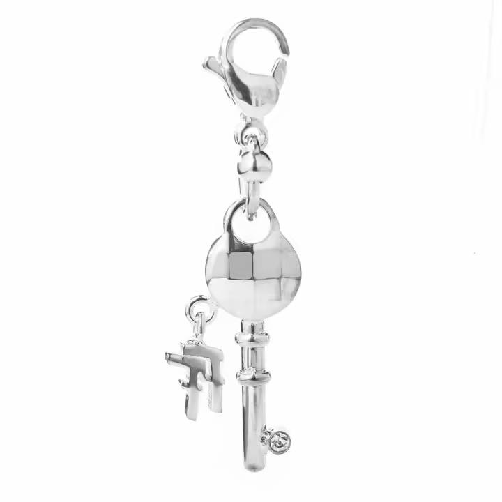 Abalorio Mujer Folli Follie 3P1F003C Gris 3 cm - 1