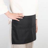 Delantal Negro Con Bolsillo Para Cocinero Impermeable De Cintura Para Restaurantes Hoteles Bares Tiendas De Alimentos Y Cocina - details 3