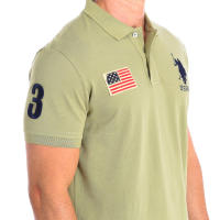 U.S. Polo Assn.-Polo Manga Corta JARE cuello de solapa a contraste 64777 para Hombre