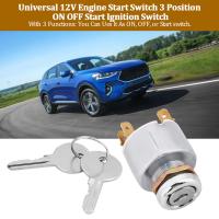 Interruptor De Ignición Universal 12V 3 Posiciones on off Con 2 Llaves SPB501 Para Coches Automóviles Motocicletas Y Barcos - details 1
