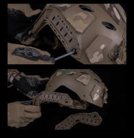 FAST SF High Cut Helmet ARC Rail 3.0 Kit De Herraduras Lateral Para Paintball Accesorios De Camping Y Airsoft Adaptador De Ranura - details 4