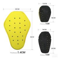 Protección Moto D-020 Equipamiento De Motocicleta Con Protetores De Rodilla Insertos De Armadura Corporal EVA Protección De Hombros Codos Y Espalda Para Motocross - details 0