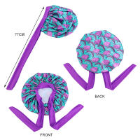Bonnetera Africana Grande Para Mujer Con Cinta De Satén Y Banda Elástica Tapete De Cabeza Para Noche Capa De Descanso Para Quimioterapia Turban Chemo Moda Casual Unisex - details 0