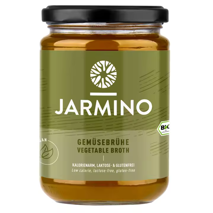Jarmino - Caldo de Verduras BIO - Pack de 6 unidades - Ecológico, sin gluten y sin lactosa - 1