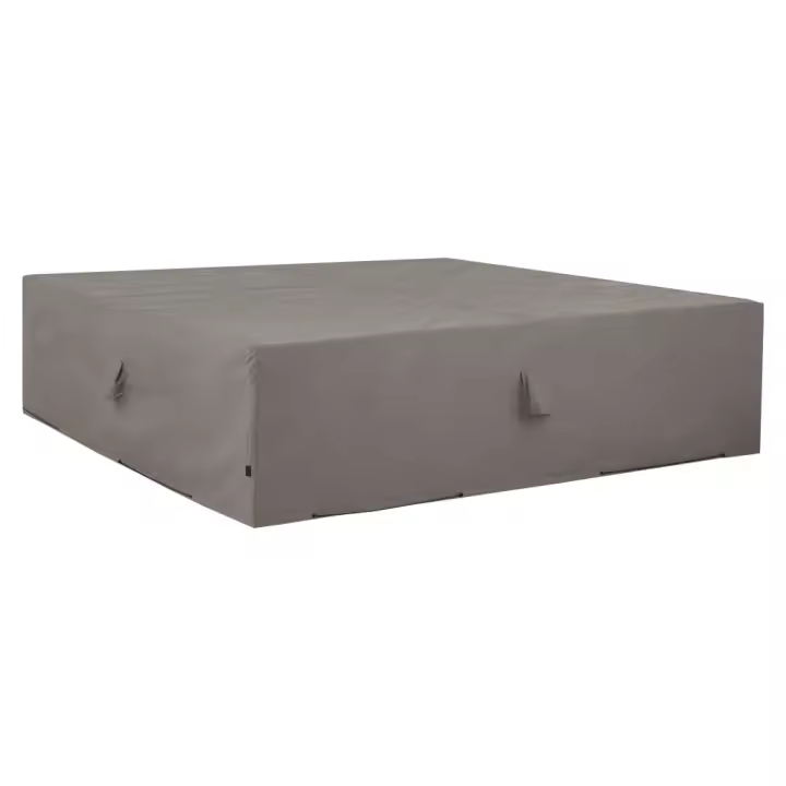 Madison Funda para juego de muebles de jardín gris en dimensiones 210x200x70 cm/255x255x70 cm | almacenamiento funcional diseño moderno para baño dormitorio sala - 1