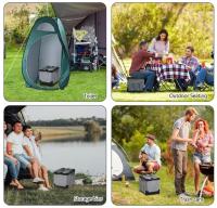 Outdoor camping toilet Folding car toilet Portable deodorant curing agent toilet Car emergency self-driving equipment - details 3