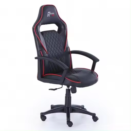 Sillón Polipiel Gamer R-Desing Negro Adec - 1