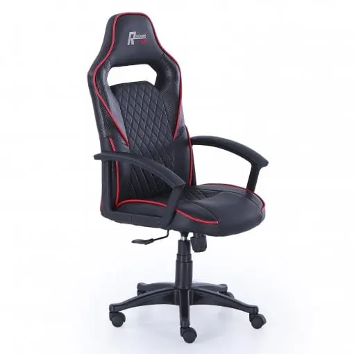 Sillón Polipiel Gamer R-Desing Negro Adec - 1