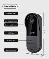 Teléfono inalámbrico con Cámara 1080p HD IP65 impermeable inalámbrico walkie-talkie visual Aire Libre con Cámara y Pantalla IPS de 4,3 pulgadas, Interconexión inalámbrica Bluetooth 2,4G, sin WiFi - details 1