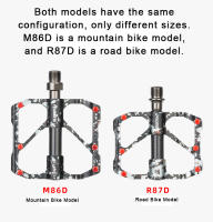 Pedales De Bicicleta PROMEND MTB Ultra-ligeros Con 3 Rodamientos Fibra De Carbono Colorido Eje Tubo Accesorios De Bicicleta Para Carretera Y Montaña - details 2
