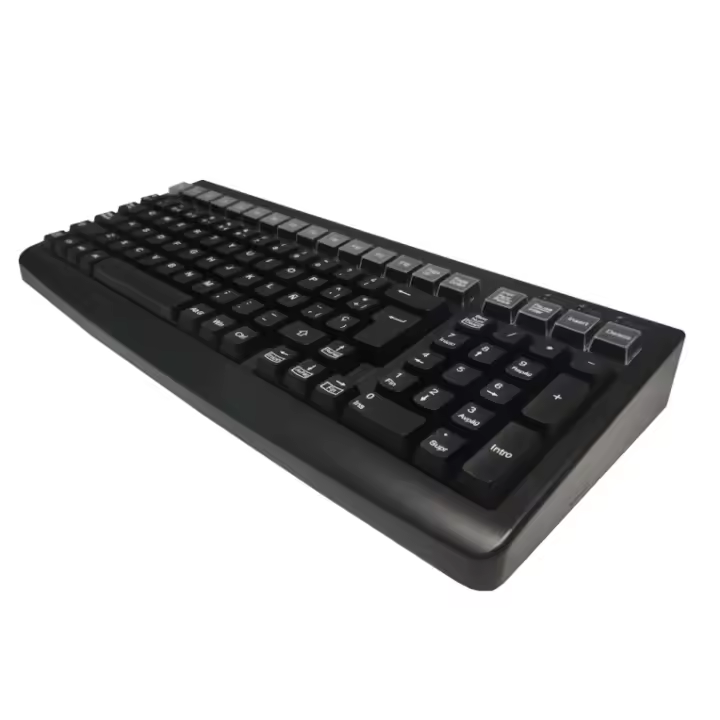 TECLADO POS MUSTEK MKB-800. USB. NEGRO. - 1