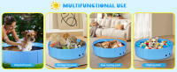 Nobleza Piscina Perros Grandes y Pequeños Bañeras con Aspersor, 2 en 1 Plegable y Portátil PVC Piscina para Perro, Antideslizante Bañera para Perros para Verano, 120 * 30cm - details 5