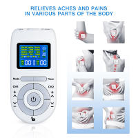Estimulador Muscular Tens Con 12 Modos Masajeador Eléctrico EMS Acupuntura Terapia Digital Para Adelgazamiento Máquina De Electroestimulación - details 2
