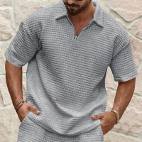 Camiseta Casual Para Hombres Verano 2024 Cuello Redondo Color Sólido Manga Corta Transpirable Y Cómoda Disponible En Varias Tallas Y Colores - details 18