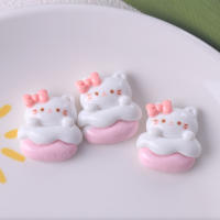 10Pcs Clip De Pelo Accesorios De Joyería Para Scrapbook Figuras De Gato Cartoon En Resina Ornamento Para Teléfono Móvil - details 8