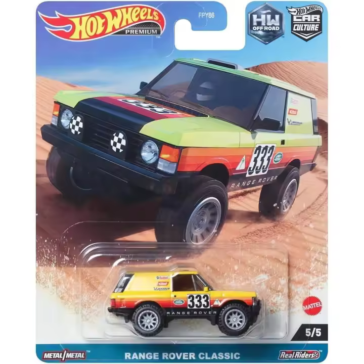Hot Wheels Car Culture Off Road Vehicles Range Rover Classic - 1