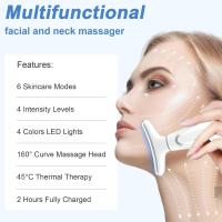 Ininstrument de Belleza para el cuello, masajeador vibratorio para eliminar gas arruello del Cuello, therapy de luz roja para Rostro y Cuello, masajeador antienvecimiento para Rostro y Cuello, masajeador facial relajante y calmante - details 0