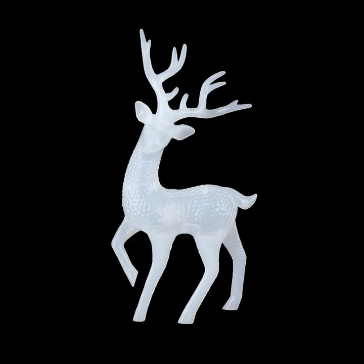 Estatua De Ciervo De Navidad Sika Elk Reindeer Fae Animal Decoración De Simulación Para Hogar Tienda Expositor De Jardín Propiedades - 1