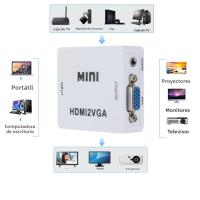 Convertidor De Video VGA a HDMI Con Audio Adaptador Compatible 1080P Para Notebook Xbox360 DVD PC HD TV Proyector - details 5