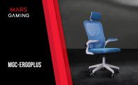 Mars Gaming MGC-ERGOPLUS, Silla Ergonómica Profesional, Soporte Lumbar Dinámico Adaptable, Malla Transpirable, Altura Regulable entre 115-125cm, Reposabrazos Plegables, Reposacabezas Ajustable, Silla Gaming Gris, Negra, Blanca, Azul o Rosa - details 0